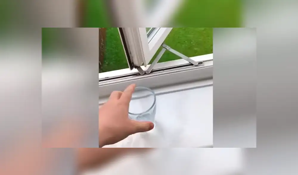 El joven provocó la molestia de su papá y tuvo que limpiar el patio de su casa. Foto: captura. El joven provocó la molestia de su papá y tuvo que limpiar el patio de su casa. Foto: captura.