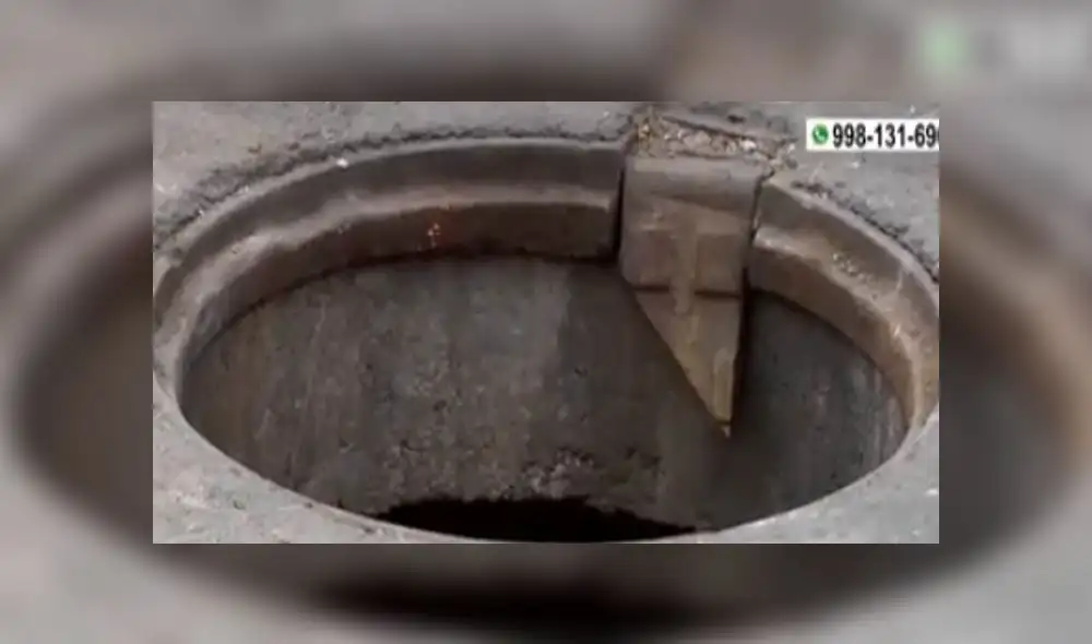 Buzón sin tapa en Centro de Lima. Créditos: Captura América. Buzón sin tapa en Centro de Lima. Créditos: Captura América.