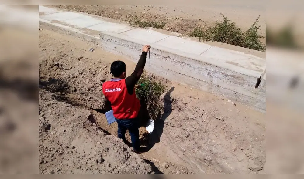 Contraloría verificó estado de obra en Ferreñafe. Foto: CGR. Contraloría verificó estado de obra en Ferreñafe. Foto: CGR.