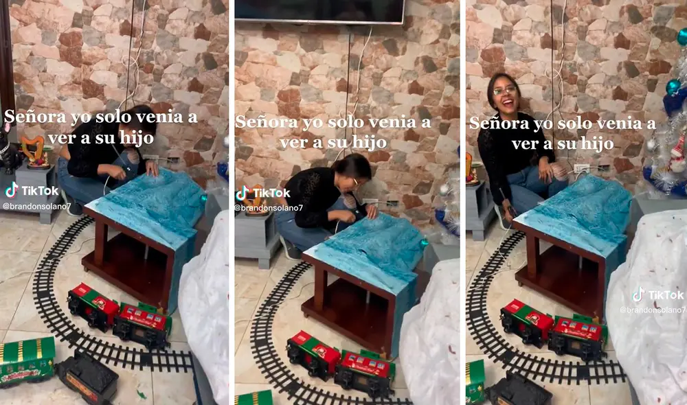 Lo que sería una cita romántica entre pareja, se convirtió en un plan de manualidades ante la llegada de las fiestas navideñas. Foto: composición LR/TikTok/@brandonsolano7 Lo que sería una cita romántica entre pareja, se convirtió en un plan de manualidades ante la llegada de las fiestas navideñas. Foto: composición LR/TikTok/@brandonsolano7
