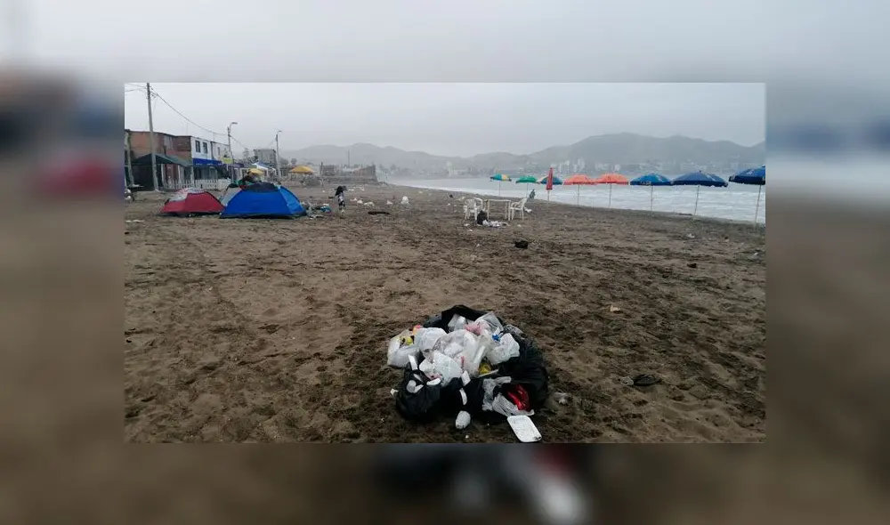 Ancón: playas terminaron repletas de basura tras visita de bañistas por Año Nuevo [VIDEO]