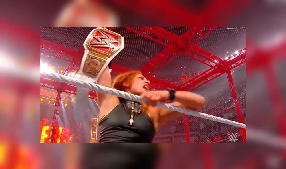Becky Lynch retuvo su título femenino. Créditos: WWE Becky Lynch retuvo su título femenino. Créditos: WWE