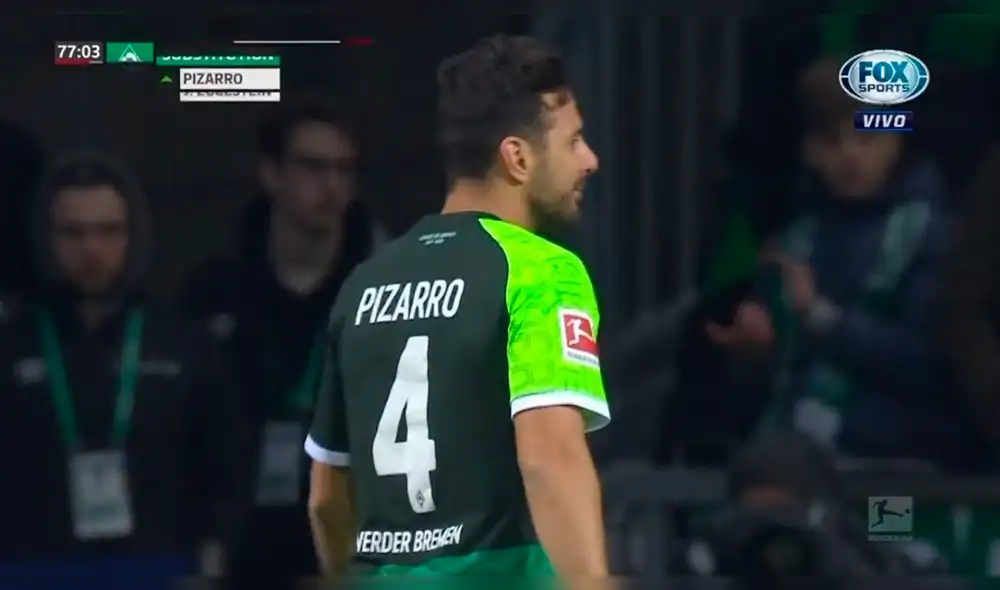 Esta banderola demuestra que Claudio Pizarro es ídolo en Werder Bremen [VIDEO]