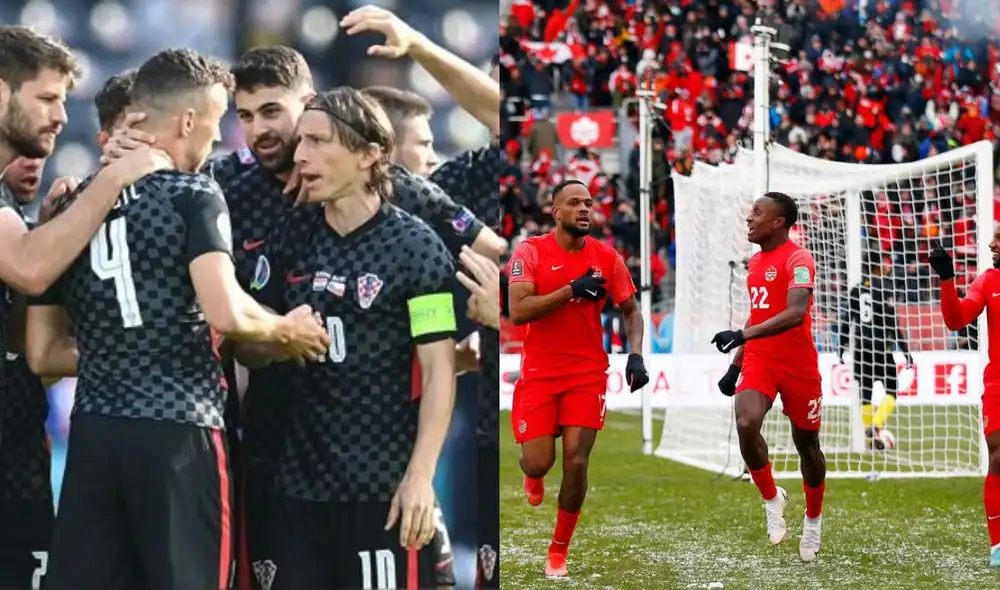 Croacia y Canadá comparten grupo junto a Bélgica y Marruecos. Foto: composición LR/AFP