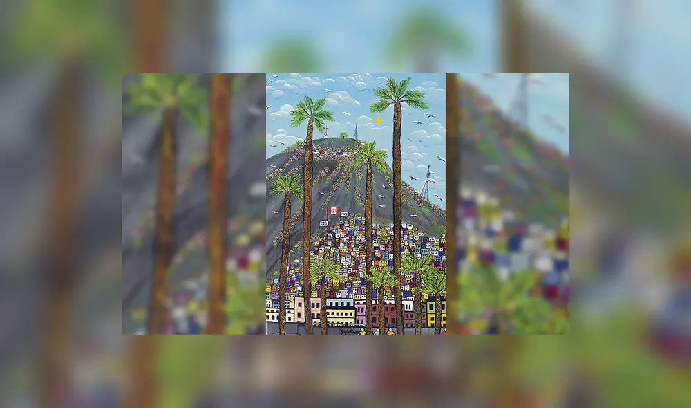 Brasil. “Cerro San Cristóbal”, de la artista brasileña Ángela Gomes. Brasil. “Cerro San Cristóbal”, de la artista brasileña Ángela Gomes.