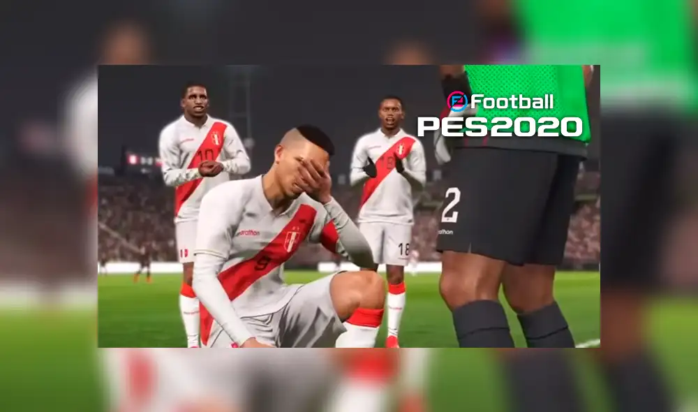 Truco de PES 2020 hace llorar a Paolo Guerrero tras marcar un gol.