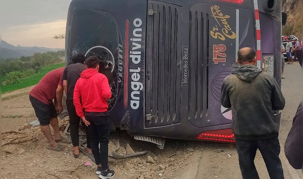 accidente bus Ángel Divino Chiclayo Cajamarca Chota