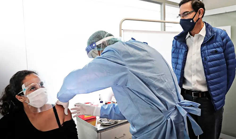 Martín Vizcarra COVID-19 vacuna. Foto: Presidencia Perú