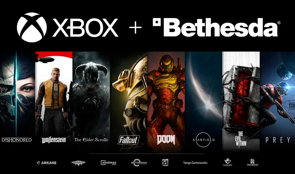 Xbox hace oficial la compra de Bethesda Studios y pasa a ser dueño de todas las franquicias de esta compañía. Foto: Microsoft.