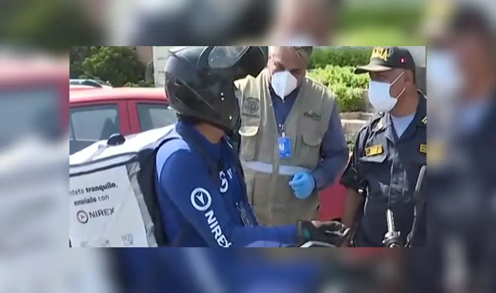 Miraflores: intervienen a motociclistas. Créditos: Captura latina. Miraflores: intervienen a motociclistas. Créditos: Captura latina.