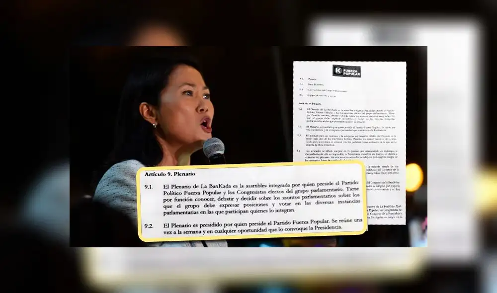 Keiko Fujimori preside y toma decisiones en la bancada de Fuerza Popular
