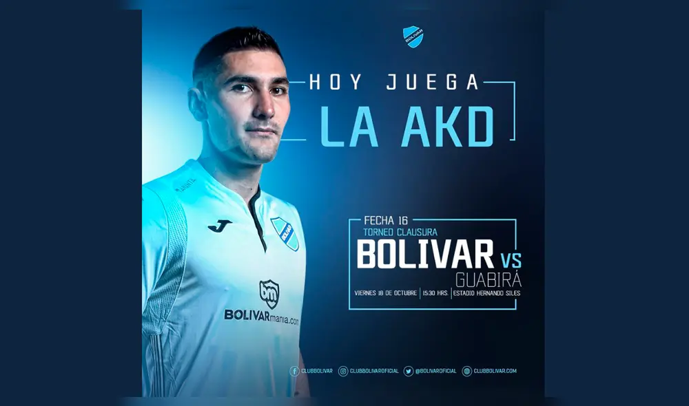 Bolívar vs Guabirá EN VIVO vía Tigo Sports por la fecha 16 de la Primera División de Bolivia.
