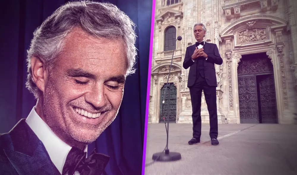 El famoso tenor de 61 años entonó el Ave Maria, Sancta Maria, Domini Deus, entre otros temas. (Foto: Composición)