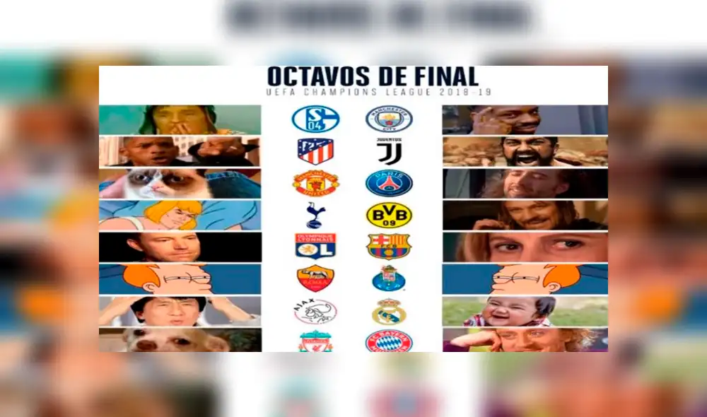 Champions League: mira los divertidos memes tras el inicio de los octavos de final