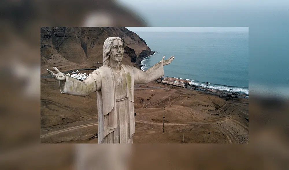 Futuro del Cristo del Pacífico genera debate entre los peruanos. Foto: AFP