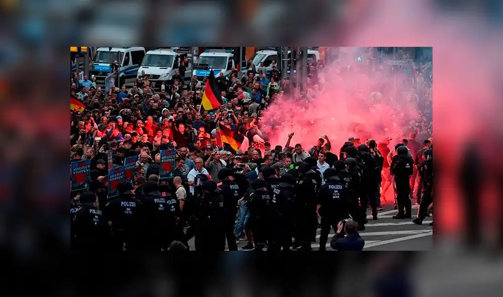 Dresde ha acogido un sinnúmero de manifestaciones neonazis. Foto: EFE Dresde ha acogido un sinnúmero de manifestaciones neonazis. Foto: EFE