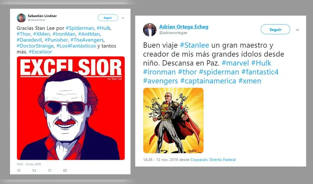 Fans reaccionan ante la muerte de Stan Lee, creador de Marvel [FOTOS]
