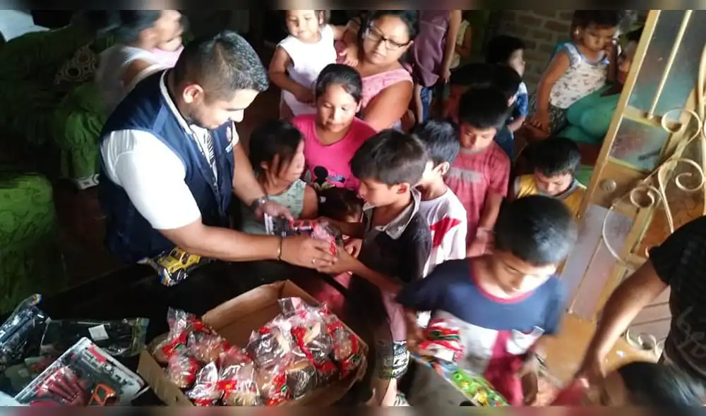 Piura: realizan chocolatadas para niños en Sullana