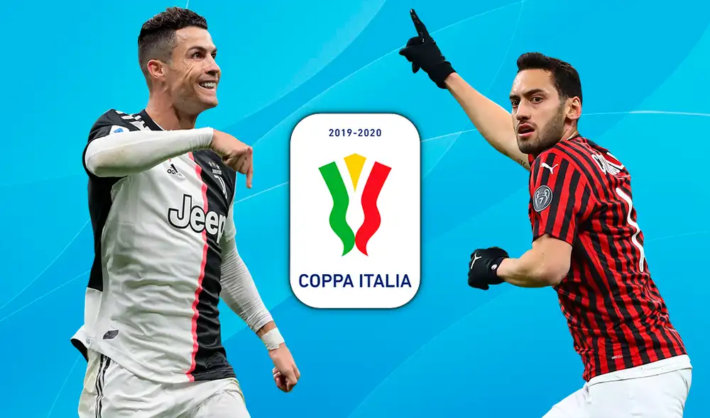 Juventus vs. Milan EN VIVO HOY desde Turín por semifinales de la Copa Italia. Foto: Composición