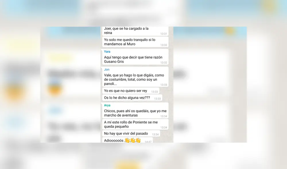 El último capítulo de Game of Thrones explicado como un grupo de WhatsApp [FOTOS]