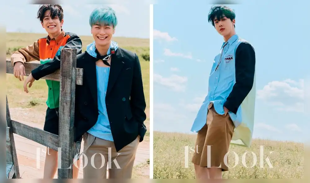 ASTRO: MJ, Moon Bin y Cha Eun Woo  vestidos de PRADA para la editorial fotográfica con 1st Look Magazine