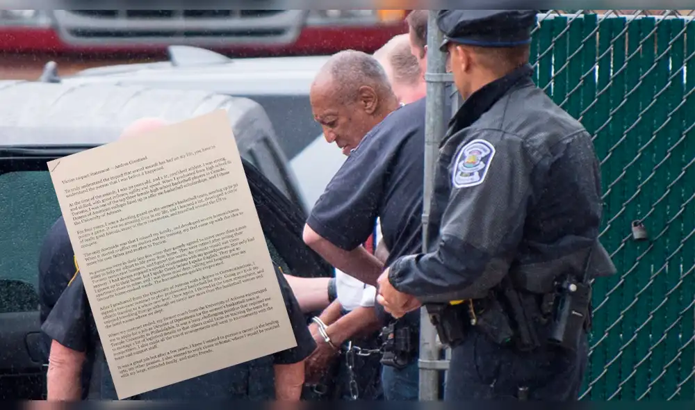 Bill Cosby: La dolorosa carta de la mujer que logró ponerlo mandarlo a prisión