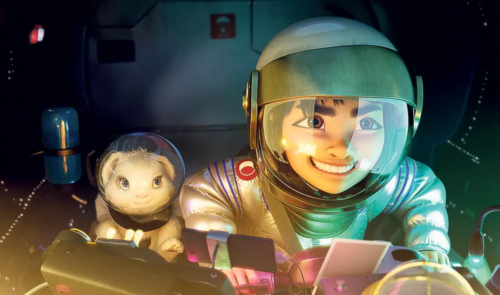 Amigas. Fei Fei y su inseparable compañera, la conejita Brincos. Foto: Difusión Amigas. Fei Fei y su inseparable compañera, la conejita Brincos. Foto: Difusión