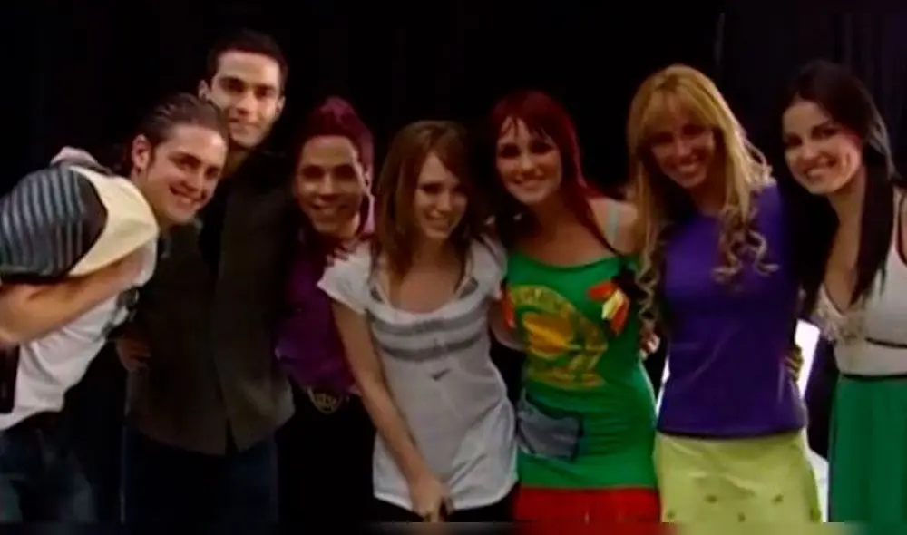 Hilary Duff junto a los integrantes de RBD | FOTO: Televisa