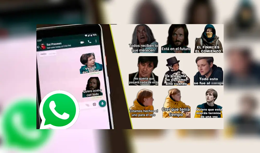 Conoce cómo descargar los mejores stickers de Dark para WhatsApp. Foto: composición La República.