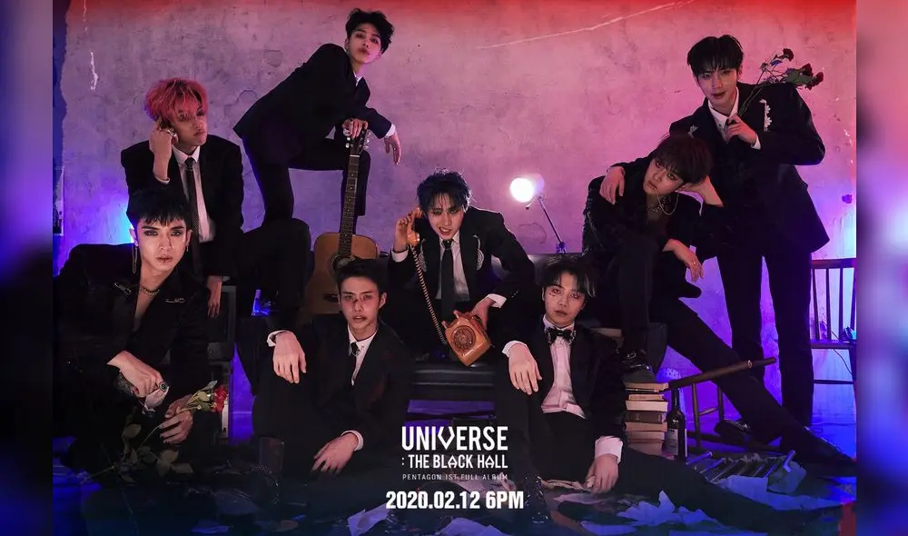 PENTAGON: primer teaser photo concept para “Universe: The Black Hall”. En la imagen: KINO.