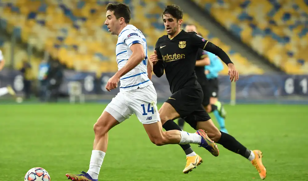 Barcelona vs. Dinamo por la Champions League. Foto: AFP
