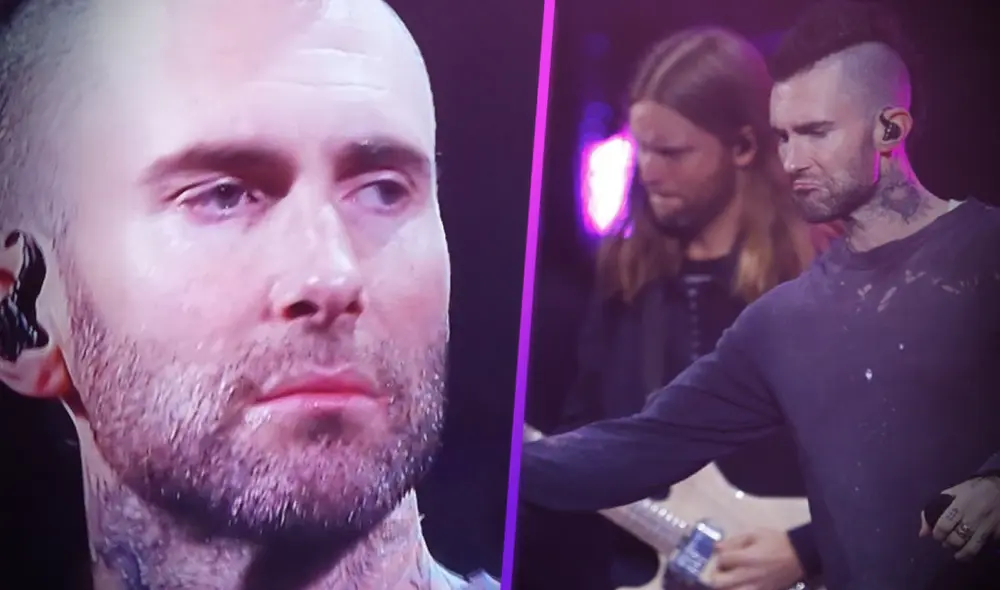 La presentación de Maroon 5 en Viña del Mar 2020 fue bastante criticada por el público. Foto: Composición