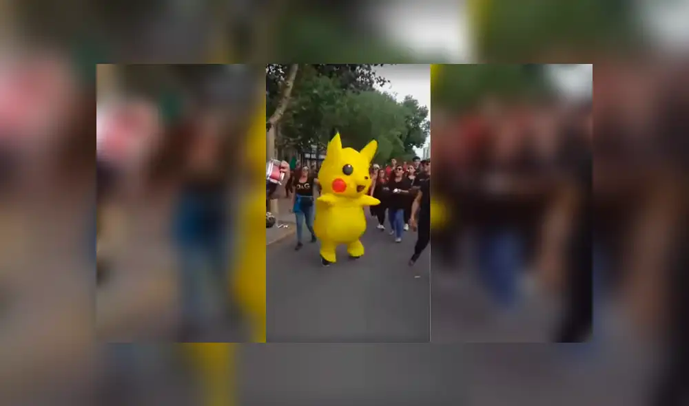 Fans del anime en Chile se unen a las protestas y marchan disfrazados de sus personajes favoritos. Foto: Facebook