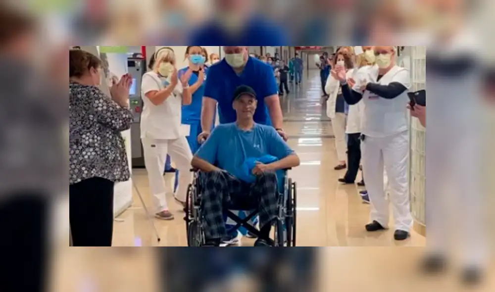 Hombre que sobrevivió a los atentados del 11-S y al cáncer abandonó el hospital tras vencer al coronavirus. Foto: Clarín