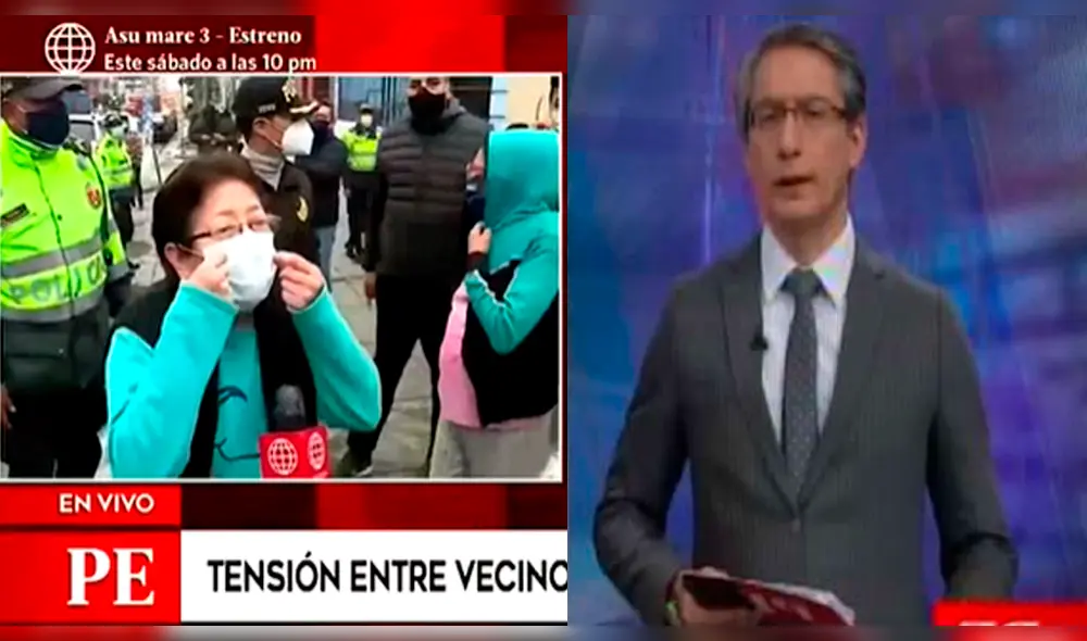 Federico Salazar vecinos de la Victoria dicen en vivo que el periodista de América Noticias habla estupideces