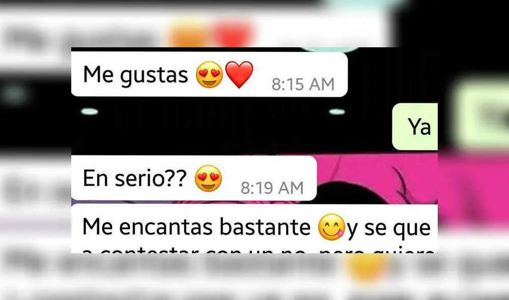 WhatsApp conversaciones: Quiso declarar su amor a joven, pero fue humillada de forma terrible