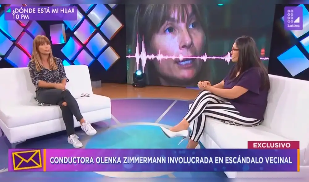 Olenka Zimmermann explica por qué insultó a menor de edad en San Bartolo