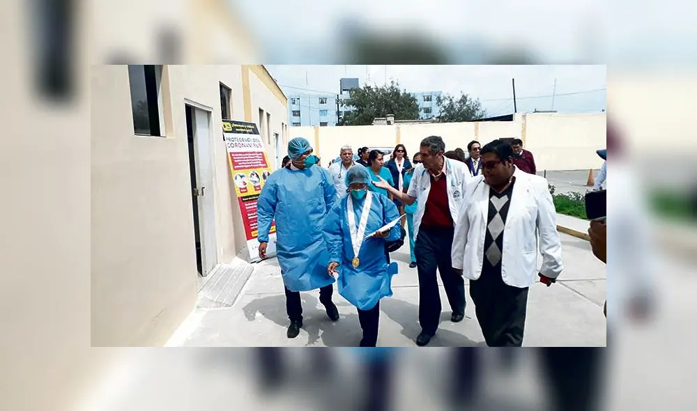 Inspección. Visita de fiscalía al hospital Goyeneche estuvo enfocada a exhortar a directivos.