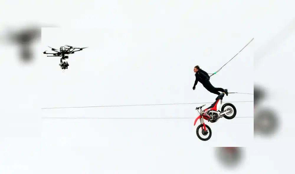 Tom Cruise, con 58 años, protagonizando escena extrema para Misión Imposible 7. (Foto: Difusión)