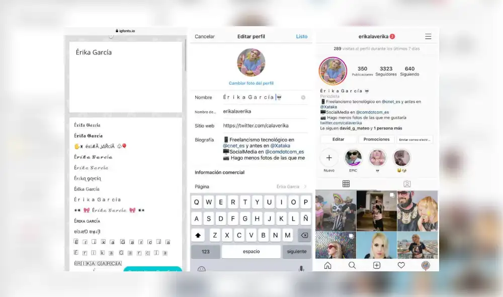 Sin usar otras aplicaciones puedes hacer que la tipografía de todo tu Instagram cambie. Foto CNet Sin usar otras aplicaciones puedes hacer que la tipografía de todo tu Instagram cambie. Foto CNet