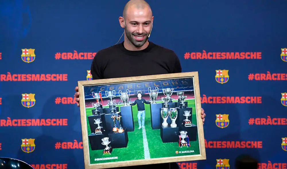 Javier Mascherano anunció su retiro del fútbol a los 36 años de edad. Foto: AFP.