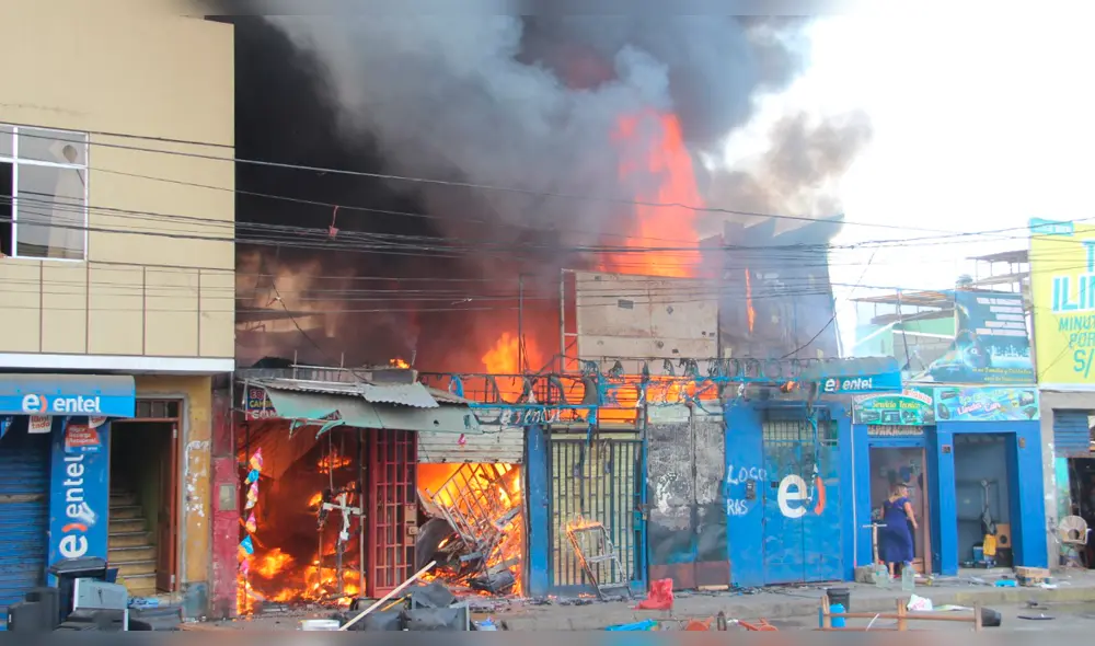 Incenido en Chimbote.