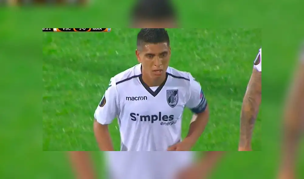 Paolo Hurtado anota gol y le da el triunfo al Vitoria Guimaraes sobre Marsella en Europa League [VIDEO]