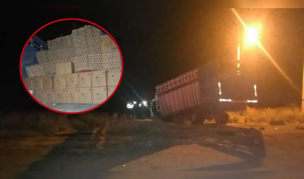 Contrabandistas abandonan camión en medio de balacera con policías en Puno [FOTOS]
