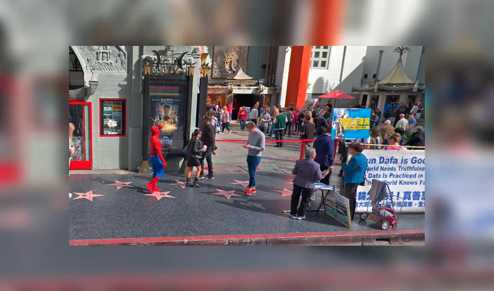 Google Maps: hizo zoom en el paseo de la fama en Hollywood y se topó con Spiderman [FOTOS] 