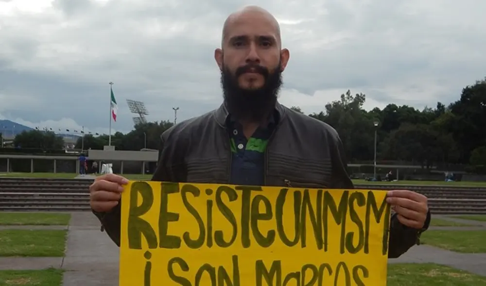 Protestas en San Marcos | Alumnos de la Universidad de México apoyan a estudiantes de San Marcos | UNMSM |