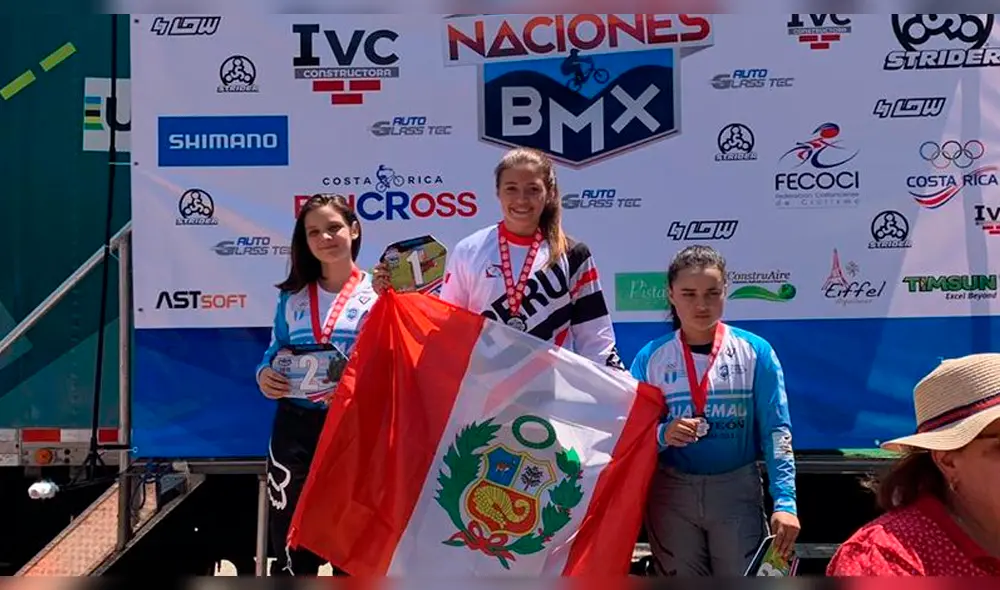 Micaela Ramirez se llevó la presea de la Copa Naciones BMX de Costa Rica