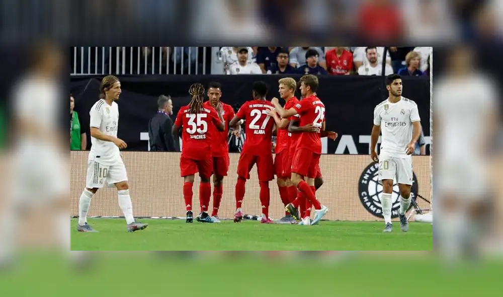 Real Madrid vs. Bayern Munich. Foto: Difusión Real Madrid vs. Bayern Munich. Foto: Difusión