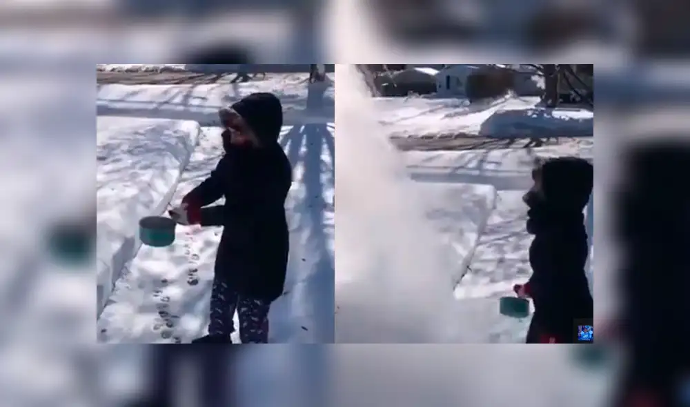 Facebook viral: chica revela el intenso frío de Chicago a través de un sencillo experimento [VIDEO]