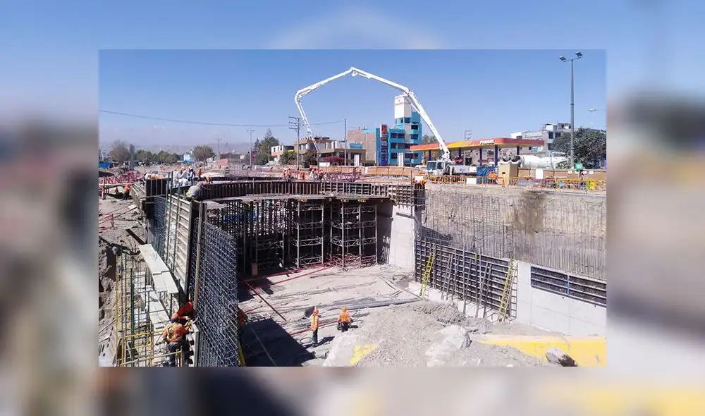 Arequipa: Trabajos en Óvalo de los Bomberos culminarán en agosto 